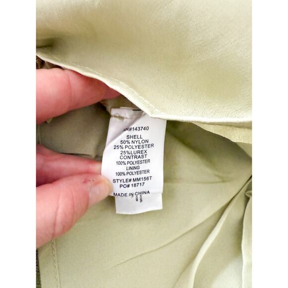 Tuckernuck | Hyacinth House | Green Jacquard Bridgerton Blouse | Sz S - Picture 9 of 11